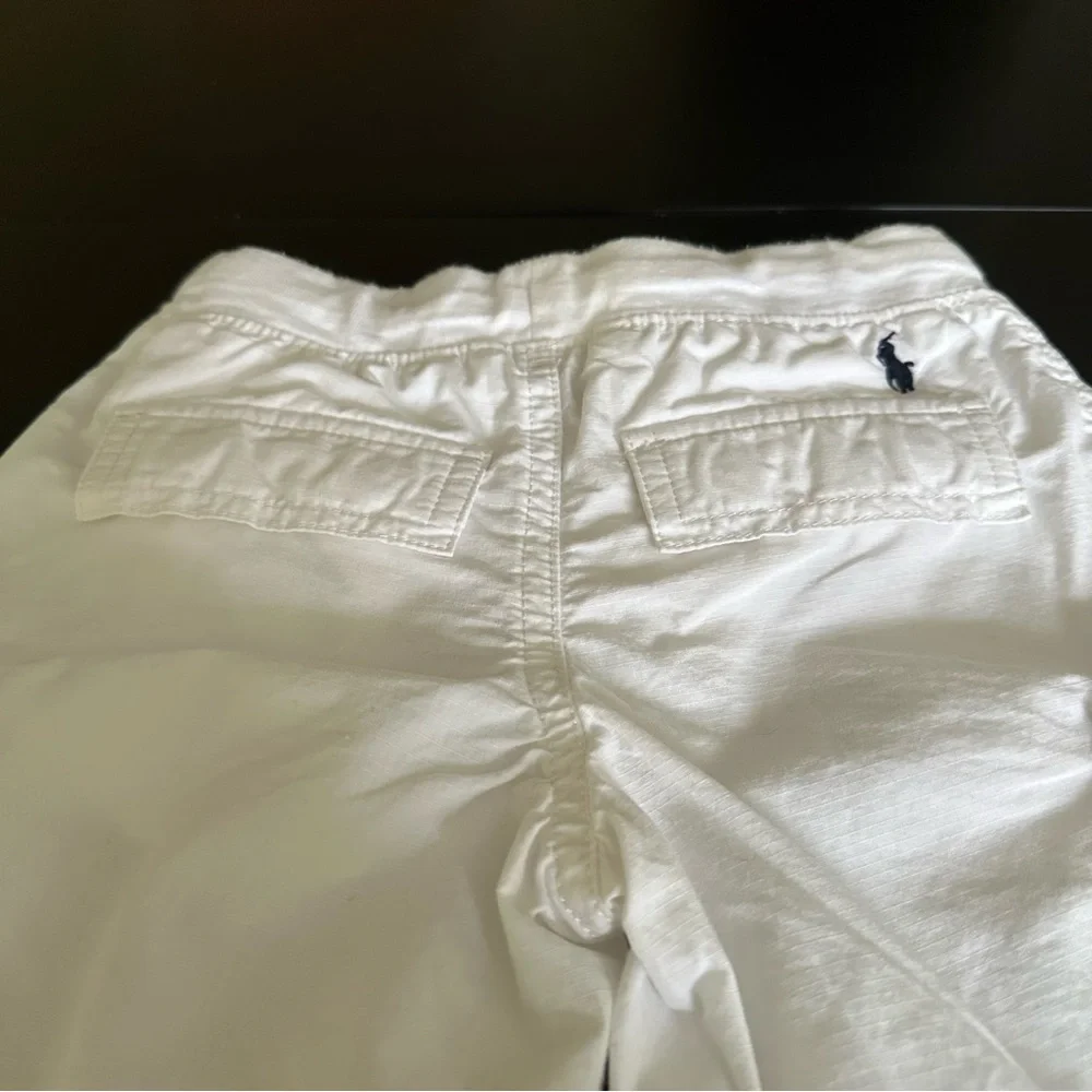 Polo Ralph Lauren Boys White Cargo Shorts | 100% Cotton | Size 2T